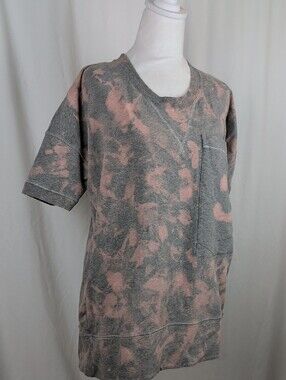 Lululemon LA All Yours Pocket Tee Dress Pink Grey Cloud Tie Dye Smiley